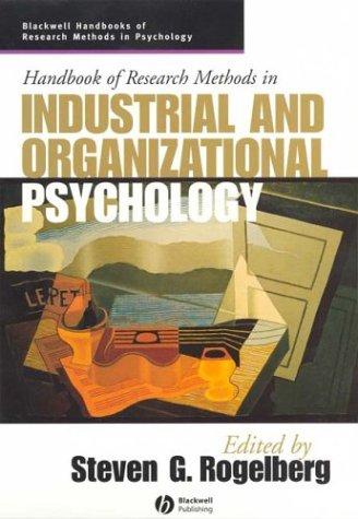 Cover for Handbook of Research Methods in Industrial and Organizational Psychology