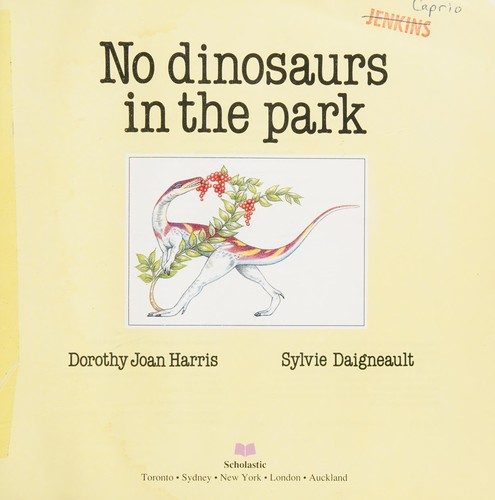 Cover for No dinosaurs in the park