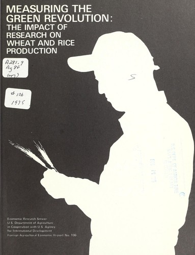 Cover for Measuring the green revolution