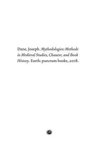 Cover for Mythodologies
