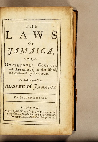 Cover for The laws of Jamaica