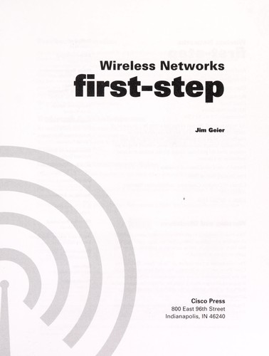 Cover for Wireless networks first-step