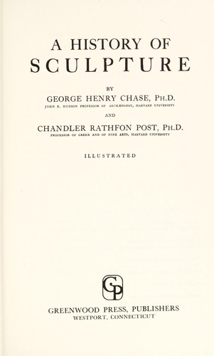 Cover for A history of sculpture