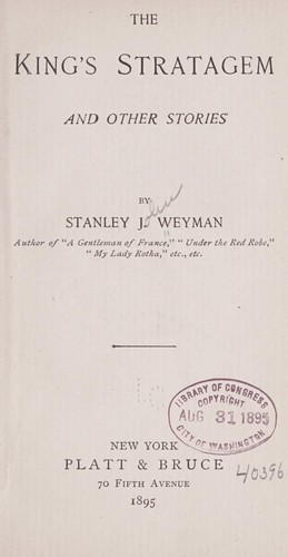 Cover for The king's stratagem, and other stories