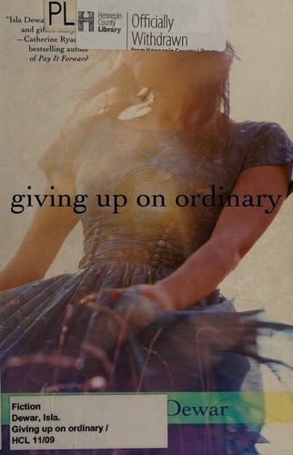 Cover for Giving up on ordinary