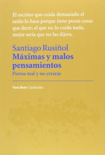 Cover for Máximas y malos pensamientos