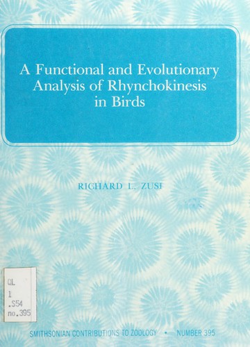 Cover for A functional and evolutionary analysis of rhynchokinesis in birds
