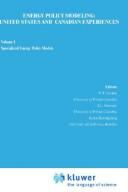 Cover for Energy policy modeling