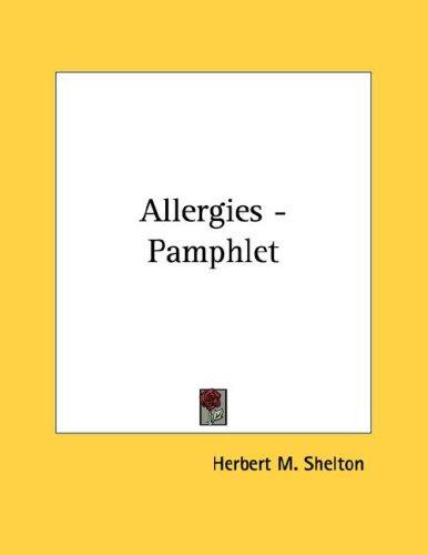 Cover for Allergies - Pamphlet