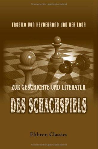 Cover for Zur Geschichte und Literatur des Schachspiels