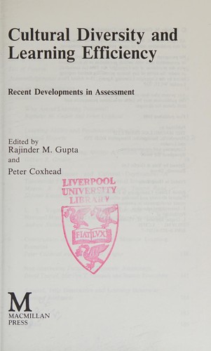 Cover for Cultural diversity and learning efficiency