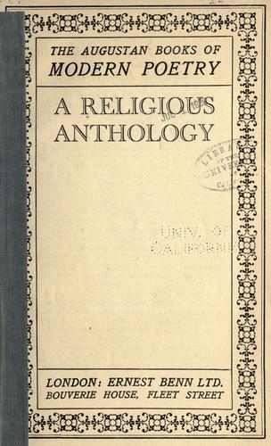 Cover for A religious anthology
