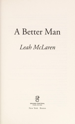 Cover for A better man