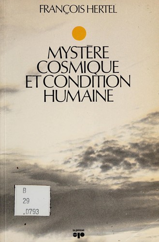 Cover for Mystère cosmique et condition humaine