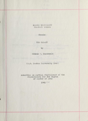Cover for The Galaxy