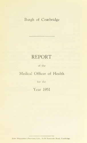 Cover for [Report 1951]