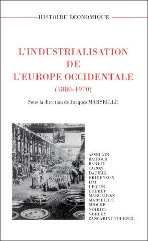 Cover for L' industrialisation de l'Europe occidentale