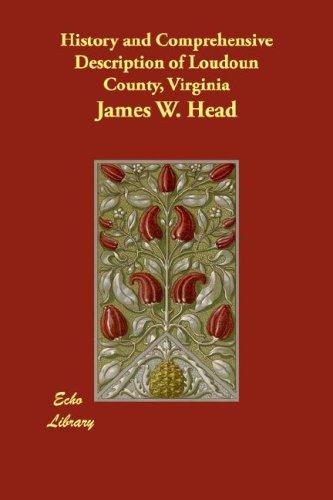 Cover for History and Comprehensive Description of Loudoun County, Virginia
