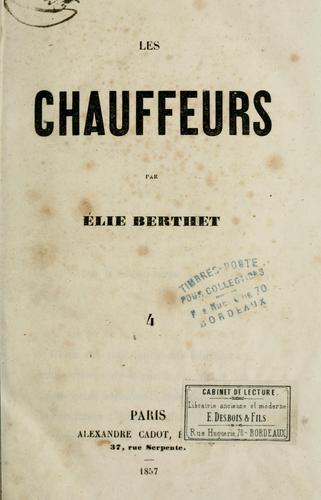 Cover for Les chauffeurs