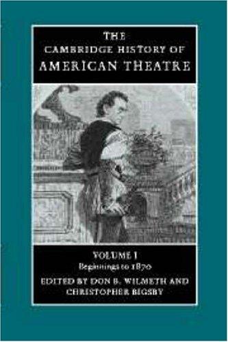 Cover for The Cambridge History of American Theatre