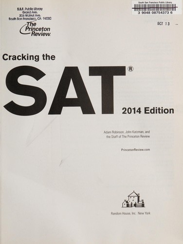Cover for Cracking the SAT