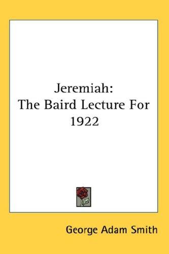 Cover for Jeremiah