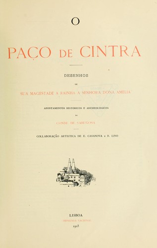Cover for O Paço de Cintra