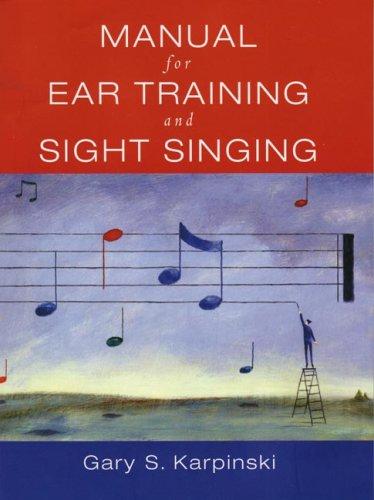 Cover for Manual for sight singing and ear training