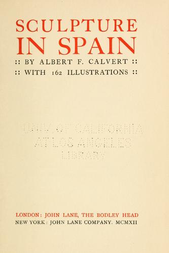 Cover for Sculpture in Spain