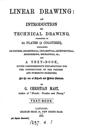 Cover for Linear drawing: an introduction to technical drawing