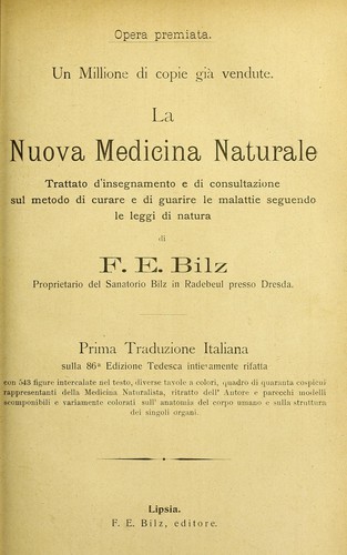 Cover for La nuova medicina natural