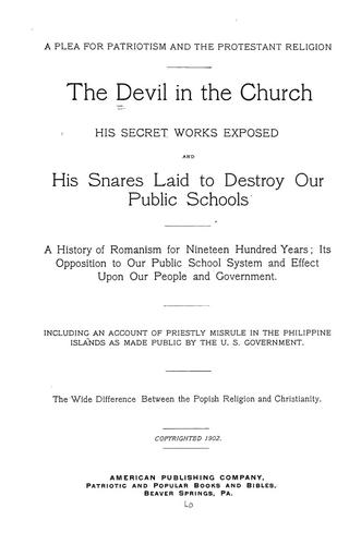 Cover for The devil in the church