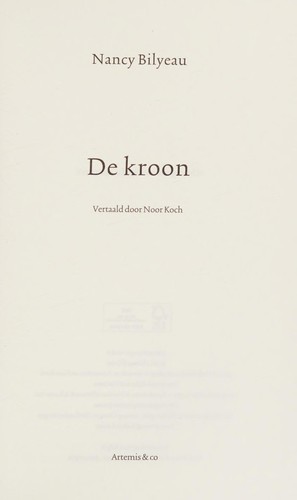 Cover for De kroon