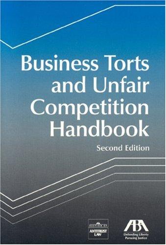 Cover for Business Torts and Unfair Competition Handbook