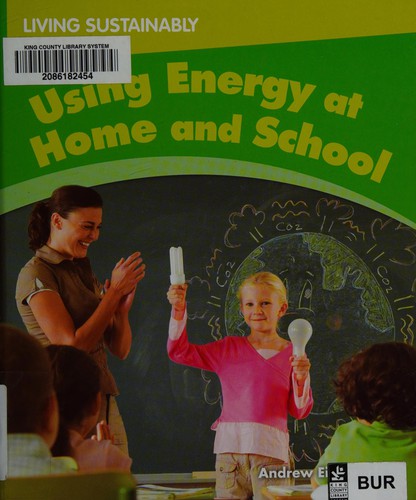 Cover for Using energy at home and school