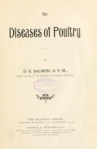Cover for diseases of poultry