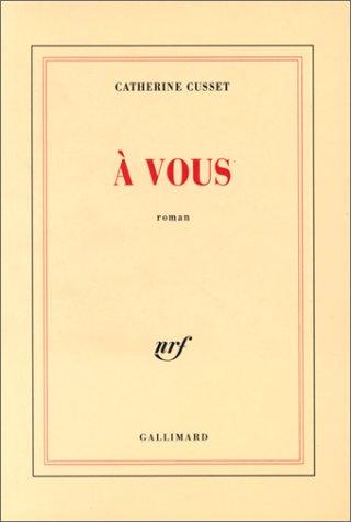 Cover for A vous