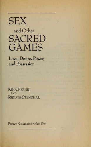 Cover for Sex and Other Sacred Games
