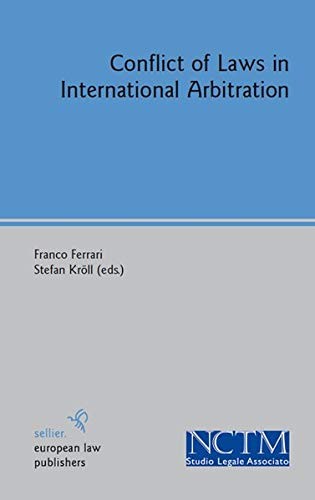 Cover for Conflict of laws in international arbitration