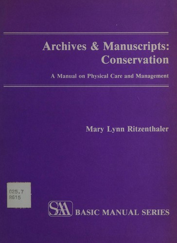 Cover for Archives & manuscripts