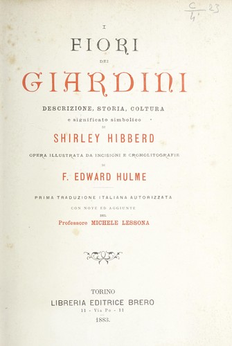 Cover for I fiori dei giardini