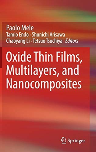 Cover for Oxide Thin Films, Multilayers, and Nanocomposites