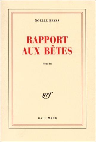 Cover for Rapport aux bêtes
