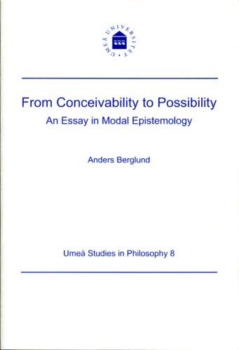 Cover for From Conceivability to Possibility