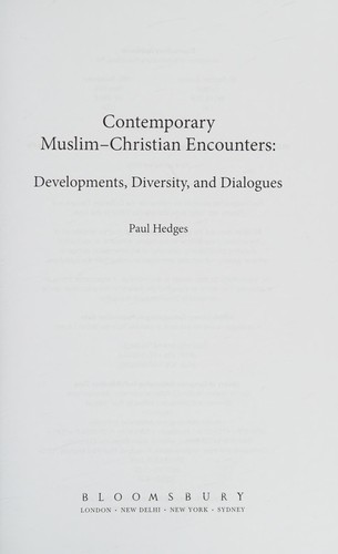 Cover for Contemporary Muslim-Christian encounters