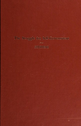 Cover for The struggle for self-government.