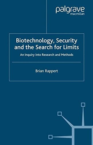 Cover for Biotechnology, Security and the Search for Limits
