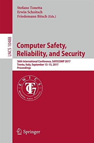 Cover for Computer Safety, Reliability, and Security