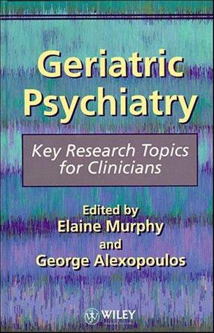 Cover for Geriatric psychiatry