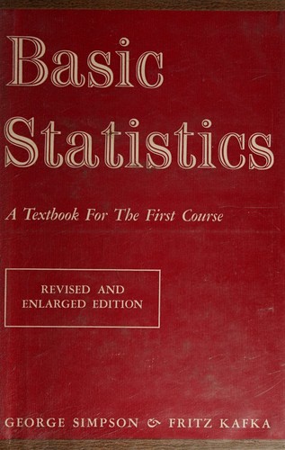 Cover for Basic Statistics (Basic Statistics A Textbook For The First Course)